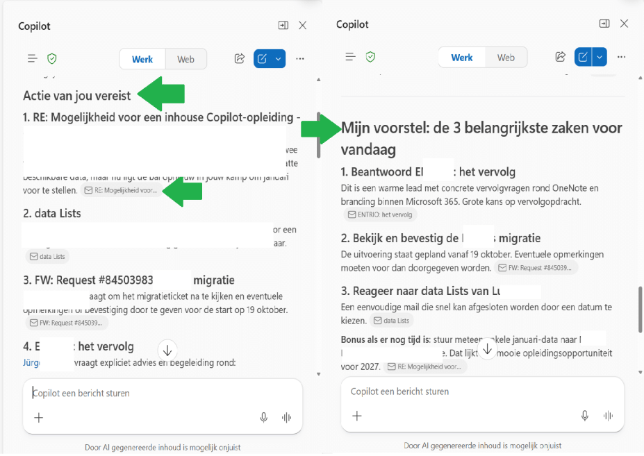 Copilot - Outlook prompt inboxbeheer